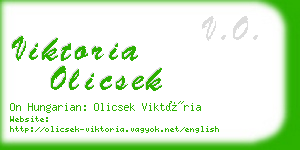 viktoria olicsek business card